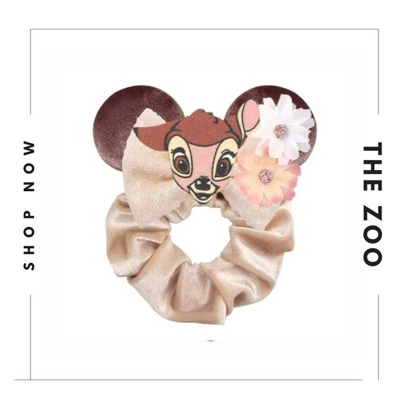 Scrunchie with Mouse Ears Simba Bambi - Picture 3 of 3